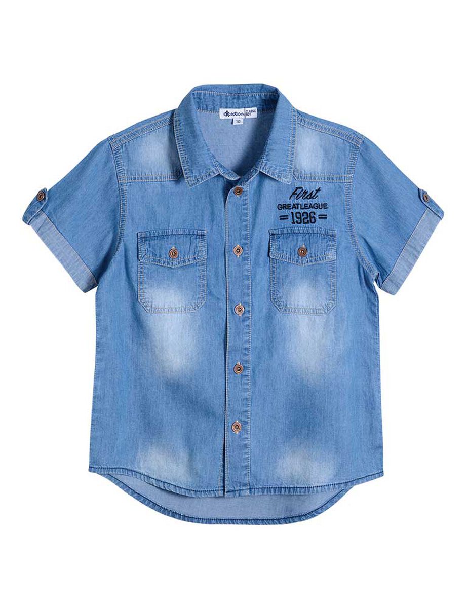 Camisa de Algodón Niño Exception