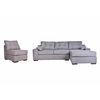 Sof&aacute; Seccional Derecho Masel Lucca 4 Cuerpos Gris