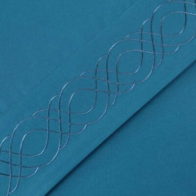 Imagen 2 del producto Juego de Sábanas Illusions 2 Plazas Bordada Midnight Azul