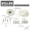 Kit Instalación para Cortina Roller Blackout Vincenzi R6029 Blanco 35 mm