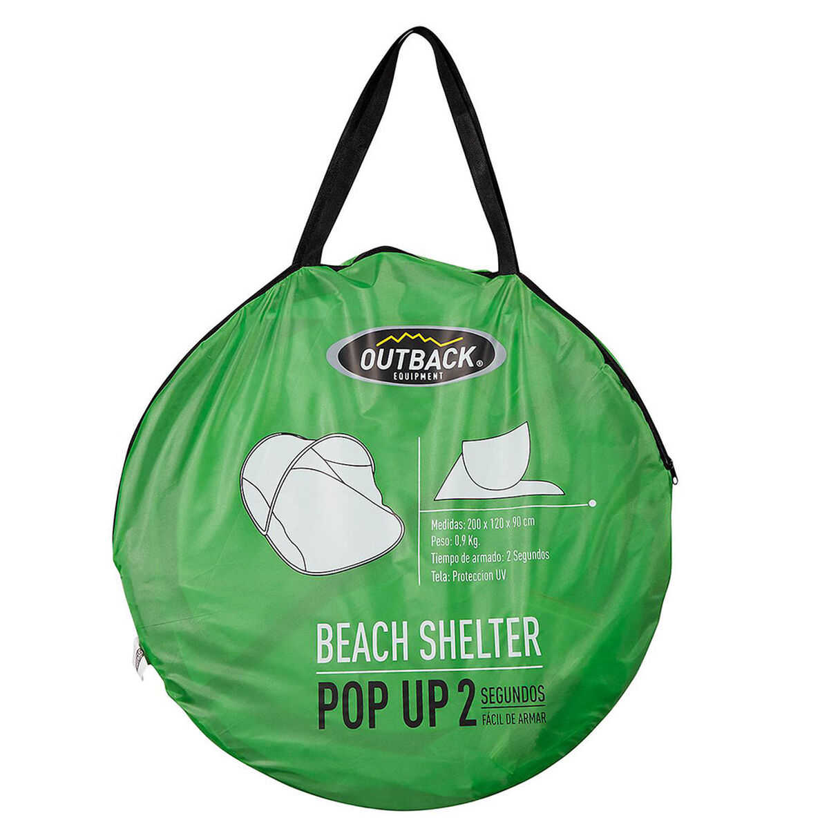 Carpa Playa Pop Up Color Verde
