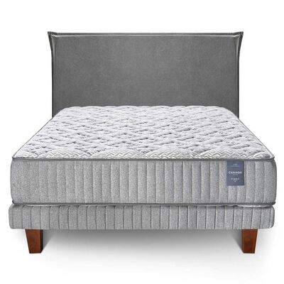 Imagen 2 del producto Juegos de Dormitorio Cama Europea Cannon Hybrid Visco 2 Plazas + 1 Respaldo