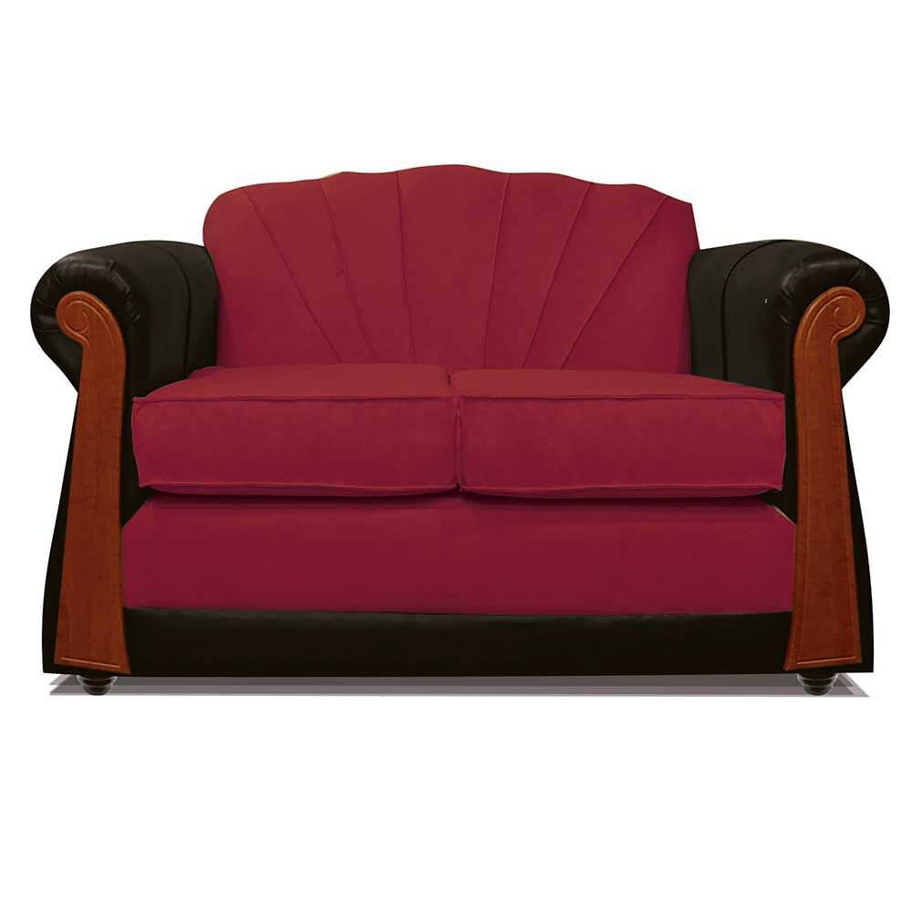 Sofá Elegant Detail Marsella 3 Cuerpos Rojo