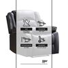 Bergere Reclnable Zoy Home Bombay Negro