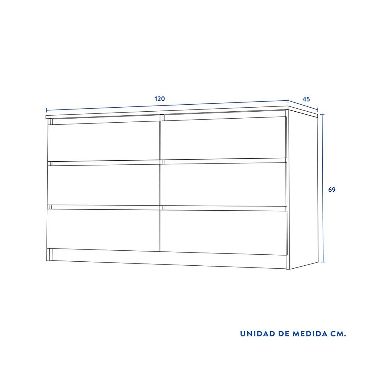Comoda CIC Nordica 6C Espresso