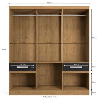 Imagen 2 del producto Clóset Yardas B544 6 Puertas 4 Cajones