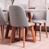 Juego de Comedor Decocasa Bennet 4 Sillas Gris