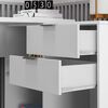 Escritorio Home Mobili Valencia 2 Cajones Blanco