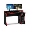 Escritorio Gamer Vekkahome Solid Negro Rojo
