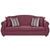 Juego de Living Innovamuebles Azucena Sofá 3 Cuerpos + Dos Sillones 1 Cuerpo Burdeo 