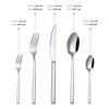 Juego de Cubiertos Simplit Sicilia Acero Inoxidable 30 Piezas Gris