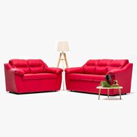 Juego de Living Cabsur Asturias 5 Cuerpos Rojo