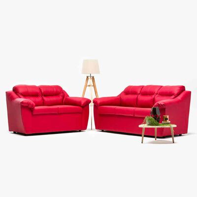 Imagen 1 del producto Juego de Living Cabsur Asturias 5 Cuerpos Rojo