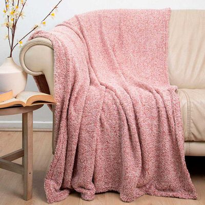 Imagen 1 del producto Manta de Poliéster Doral 127 x 152 cm Two tones Burdeo