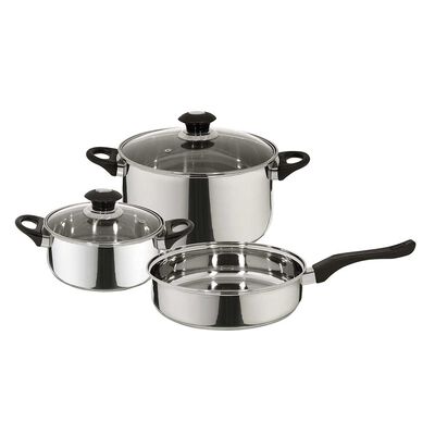 Imagen 1 del producto Batería de Cocina Acero Inoxidable Fantuzzi Corazza Plateado 5 Piezas