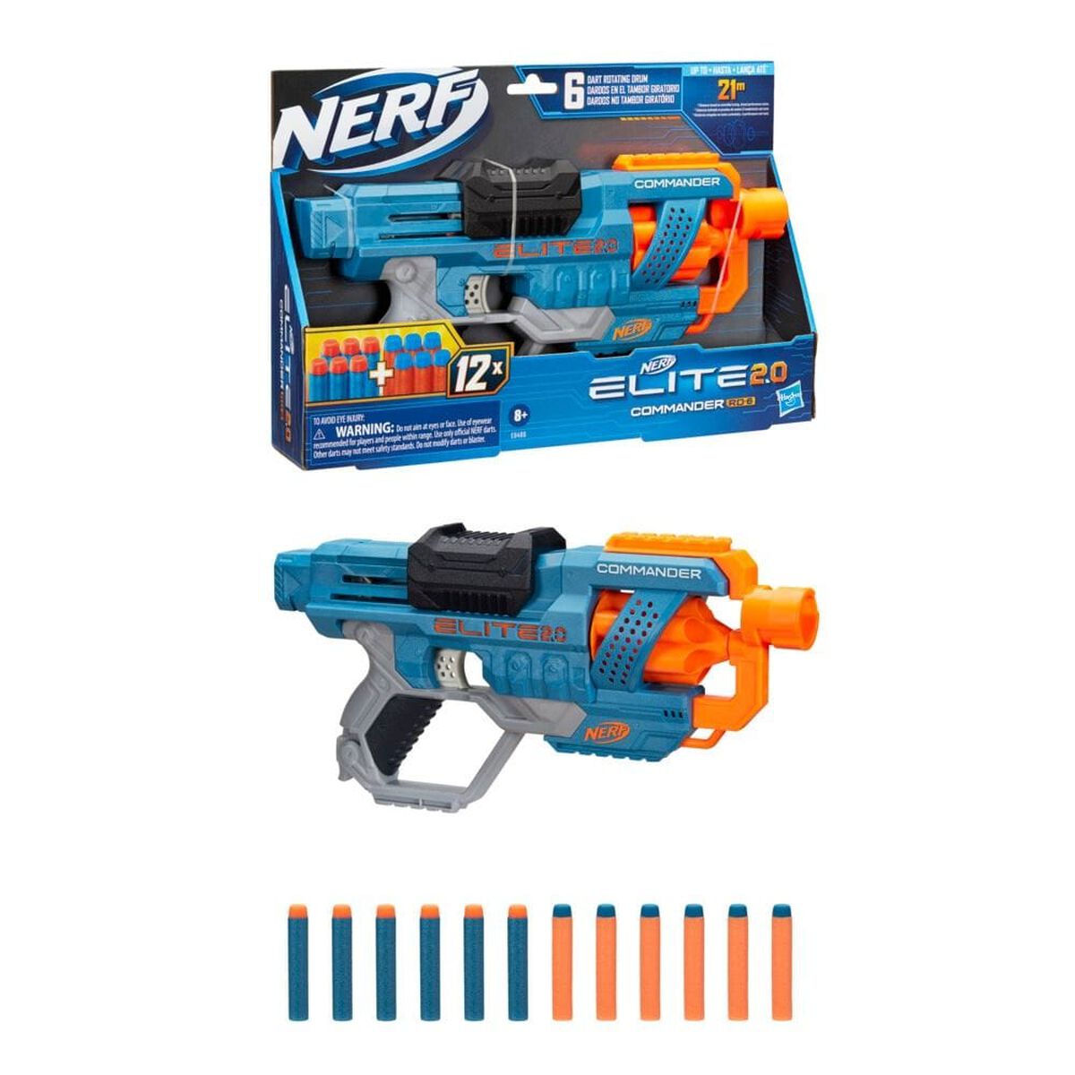 Lanzador Nerf Elite 2.0 Commander RD-6