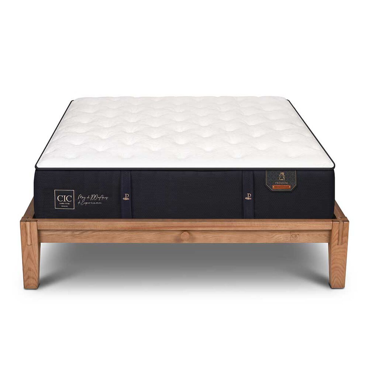 Cama Europea CIC 2 Plazas OAK Premium