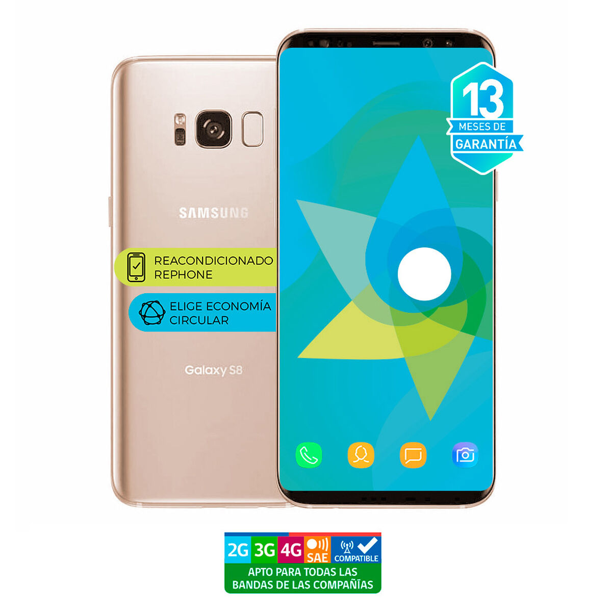 Celular Samsung S8 Plus 6,2" Reacondicionado Dorado Liberado