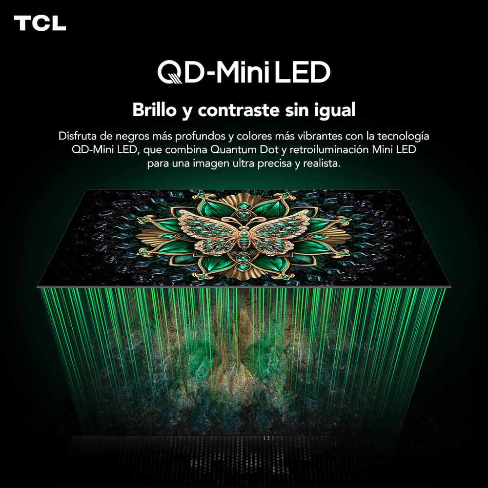 Smart TV Mini LED 75" TCL 4K UHD Google TV 75C6K, foto 2