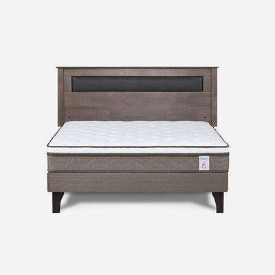 Imagen 1 del producto Combo Cama Europea Rosen 2 Plazas New Style 6 BN + Respaldo Ferrara