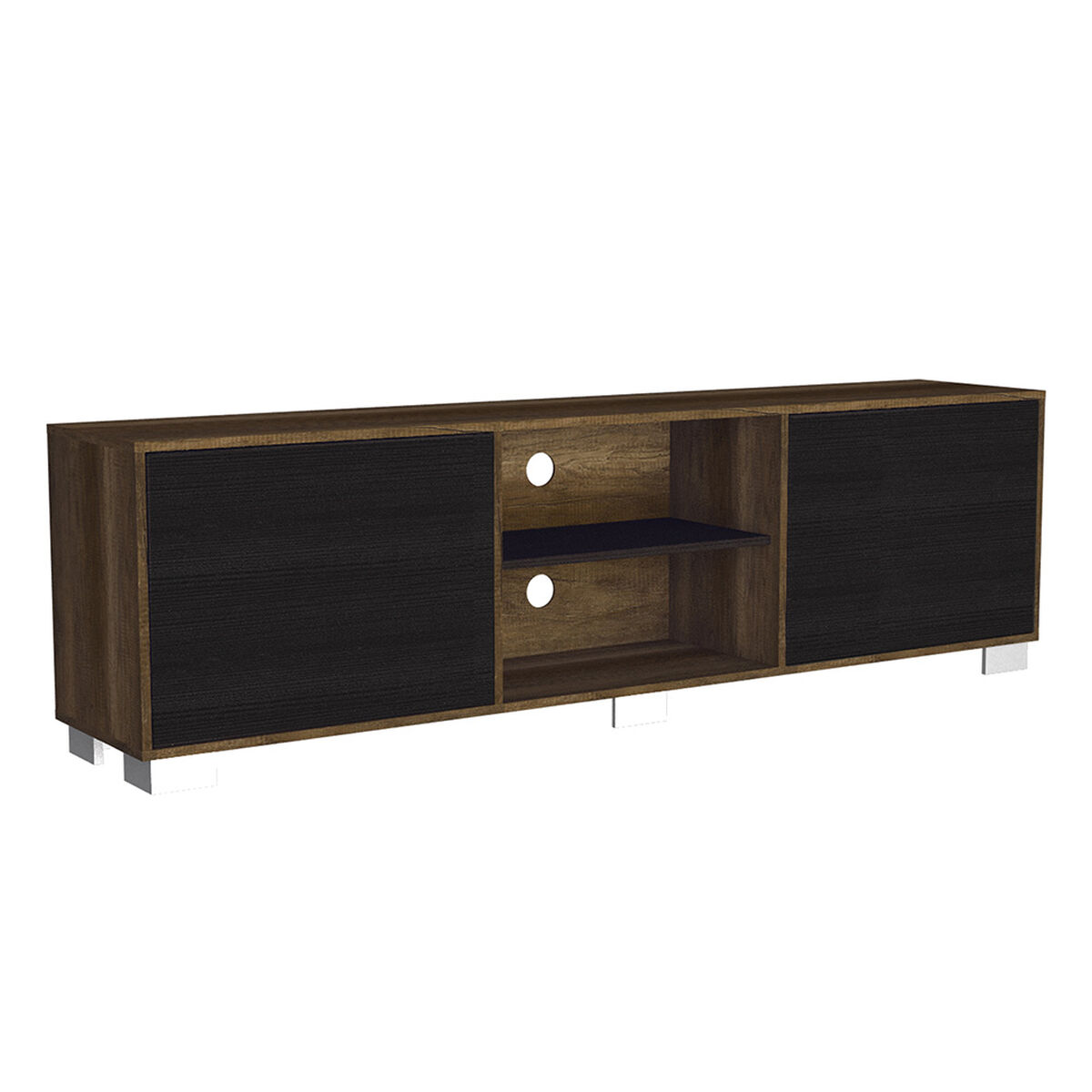 Rack TV TuHome Vassel Caramelo / Wengue  Hasta 80"