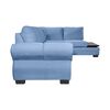Sofá Seccional Living Factory Michigan 6 Cuerpos Azul