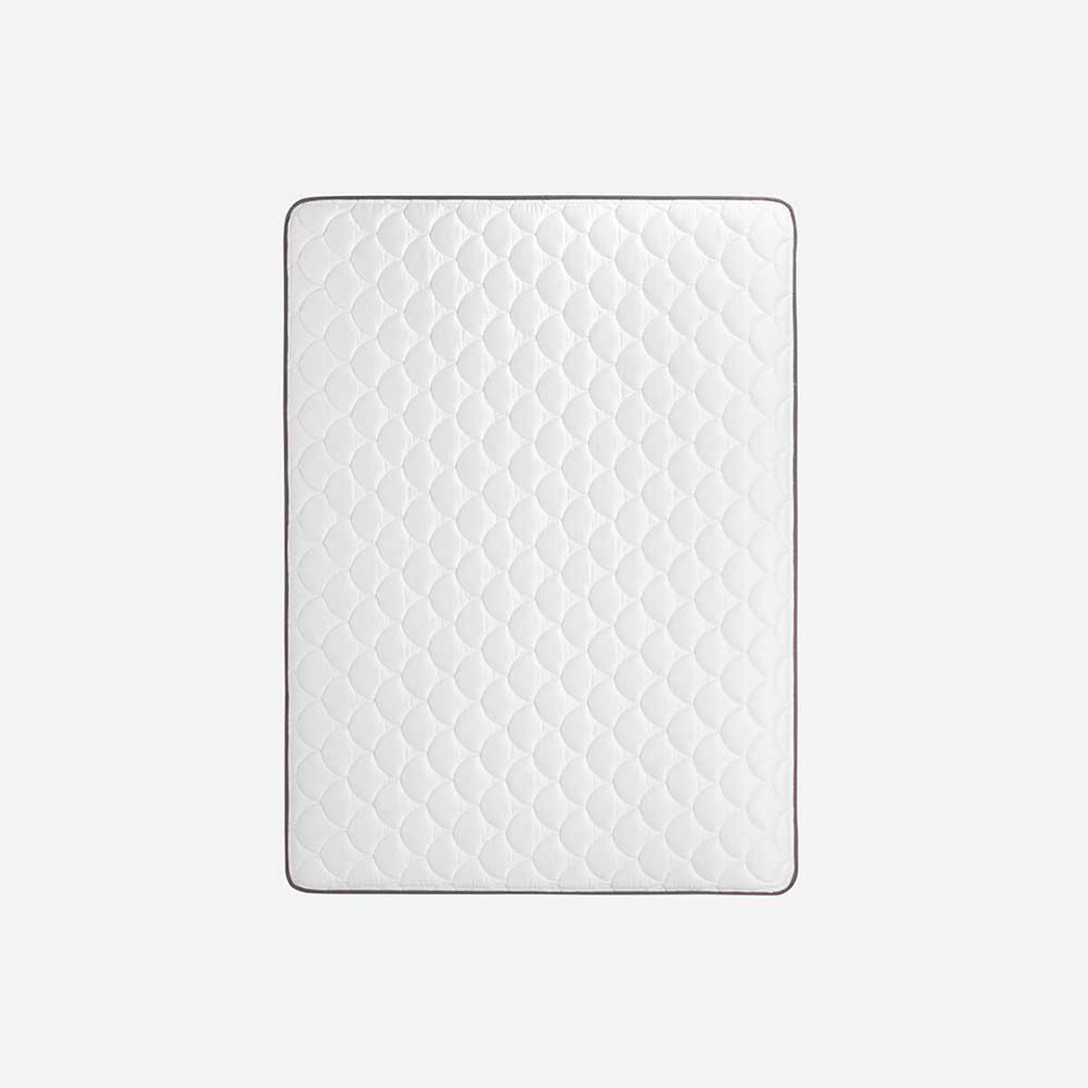 Cama Europea Rosen Base Dividida 2 Plazas Ergo T + Respaldo +2 Veladores Ferrera + 2 Almohadas Light