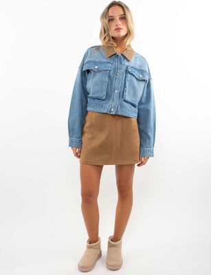 Imagen 2 del producto Falda Mini Mujer Icono Camel