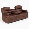 Juego de Living Reclinable Daniels Sof&aacute; 3 Cuerpos + 2 Bergers Martell Caf&eacute;