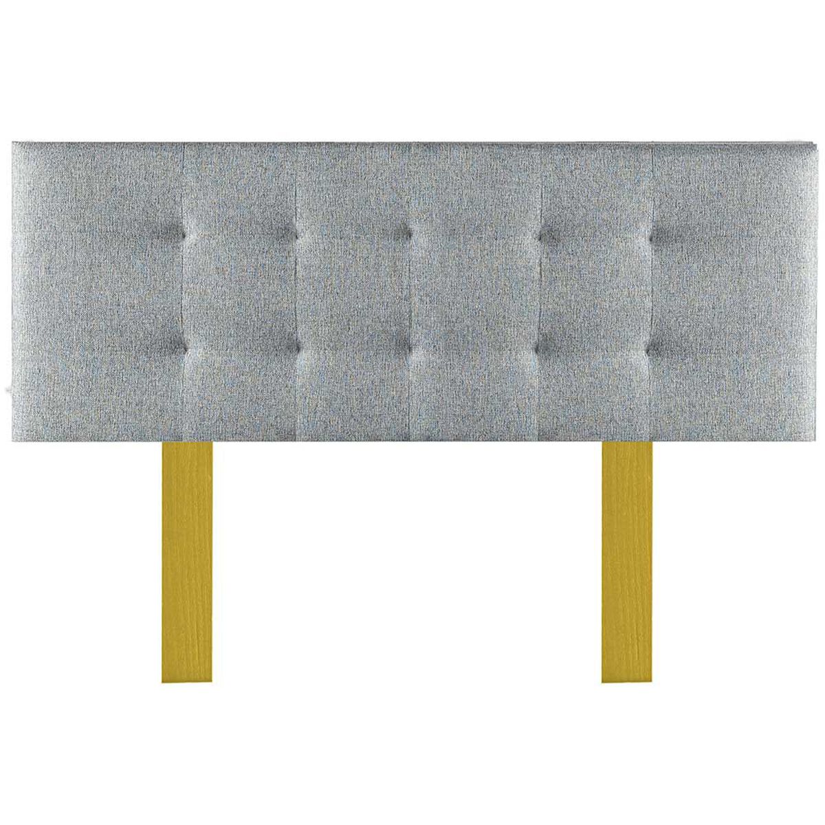 Cama Europea Prelude 2 Plazas Radiant 190 Cm + Respaldo Urban Plata