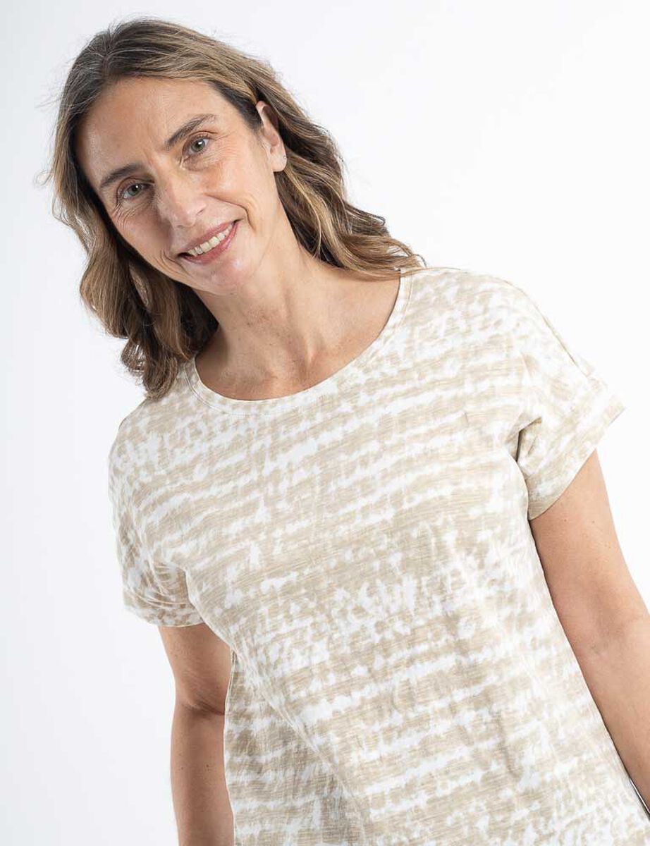 Polera Estampada Manga Corta Mujer Portman Club