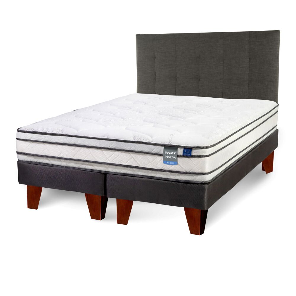 Cama Europea Flex 2 Plazas Innova + Respaldo
