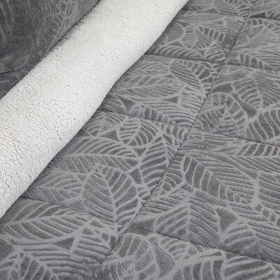 Imagen 2 del producto Cubrecama Doral 1,5 Plazas Gris Outboss Sherpa