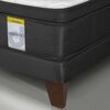 Cama Europea Drimkip 1 Plaza Hibrido Premium + Respaldo
