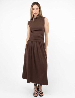 Imagen 2 del producto Vestido Maxi Sin Mangas Mujer Zibel Cafe