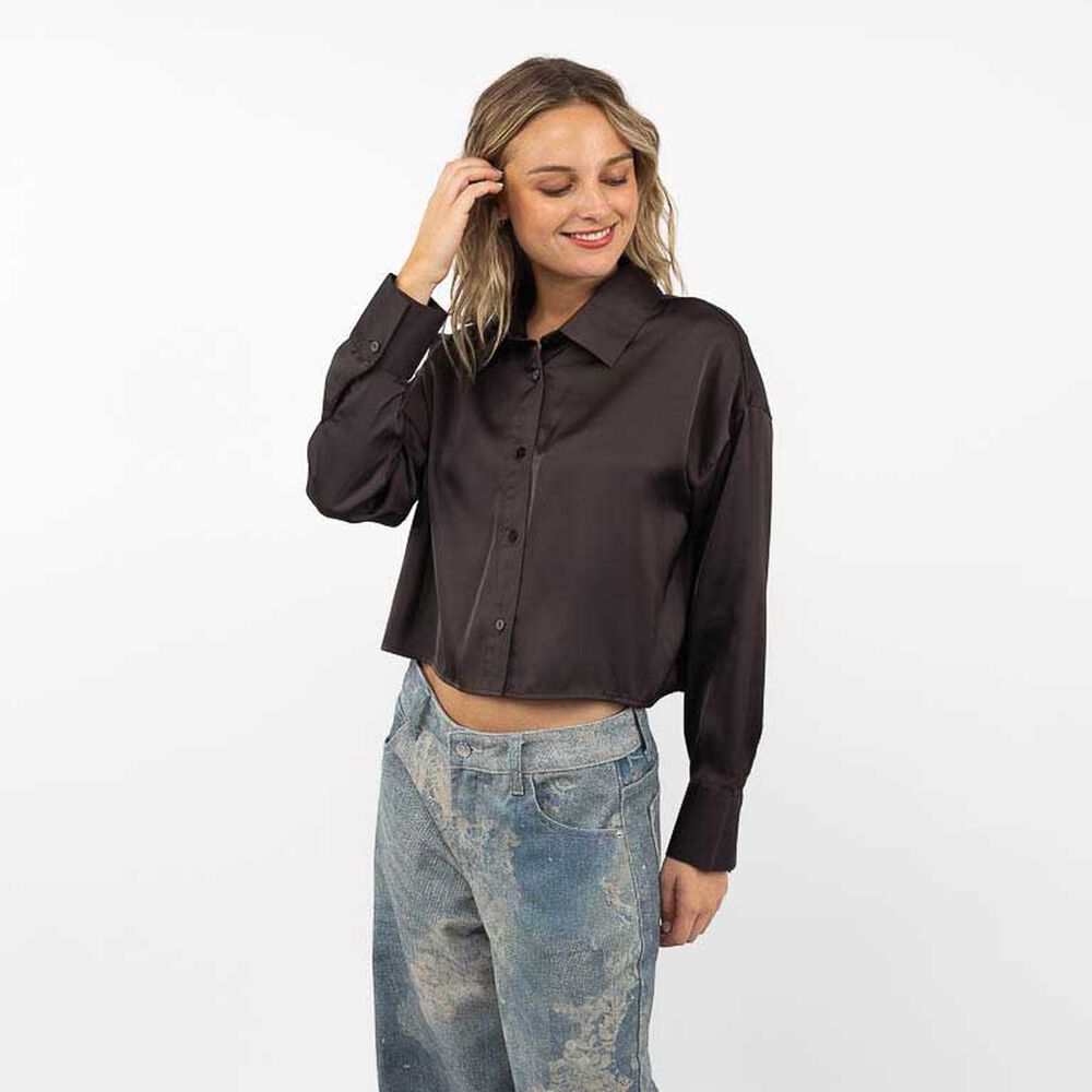 Blusa Crop Manga Largas Mujer Icono