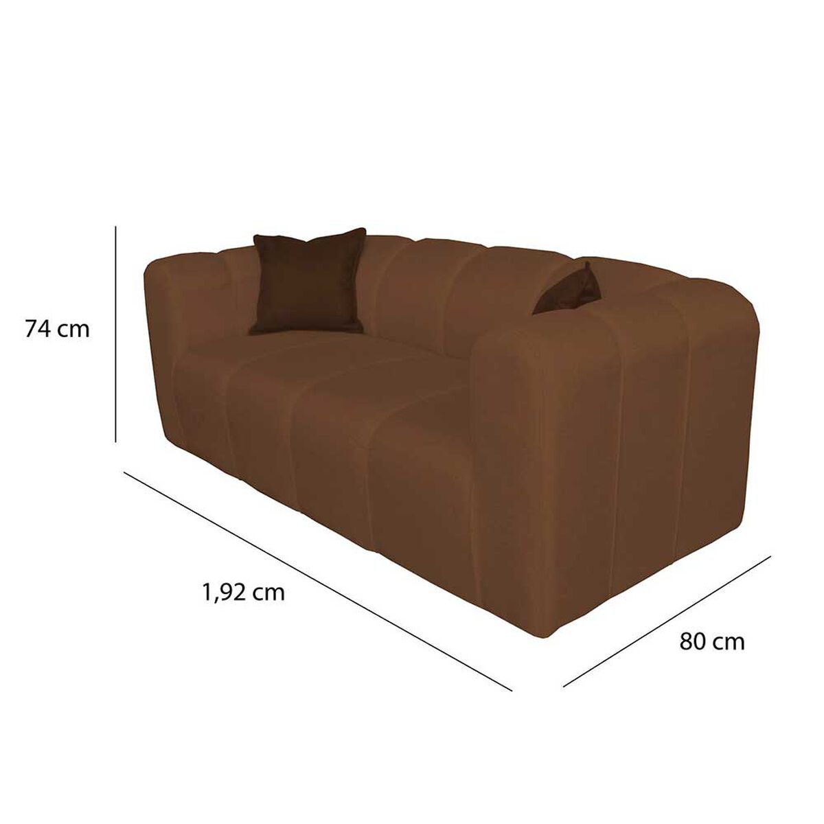 Juego de Living A&M Home Leonol 3,1,1 Cuerpos Café