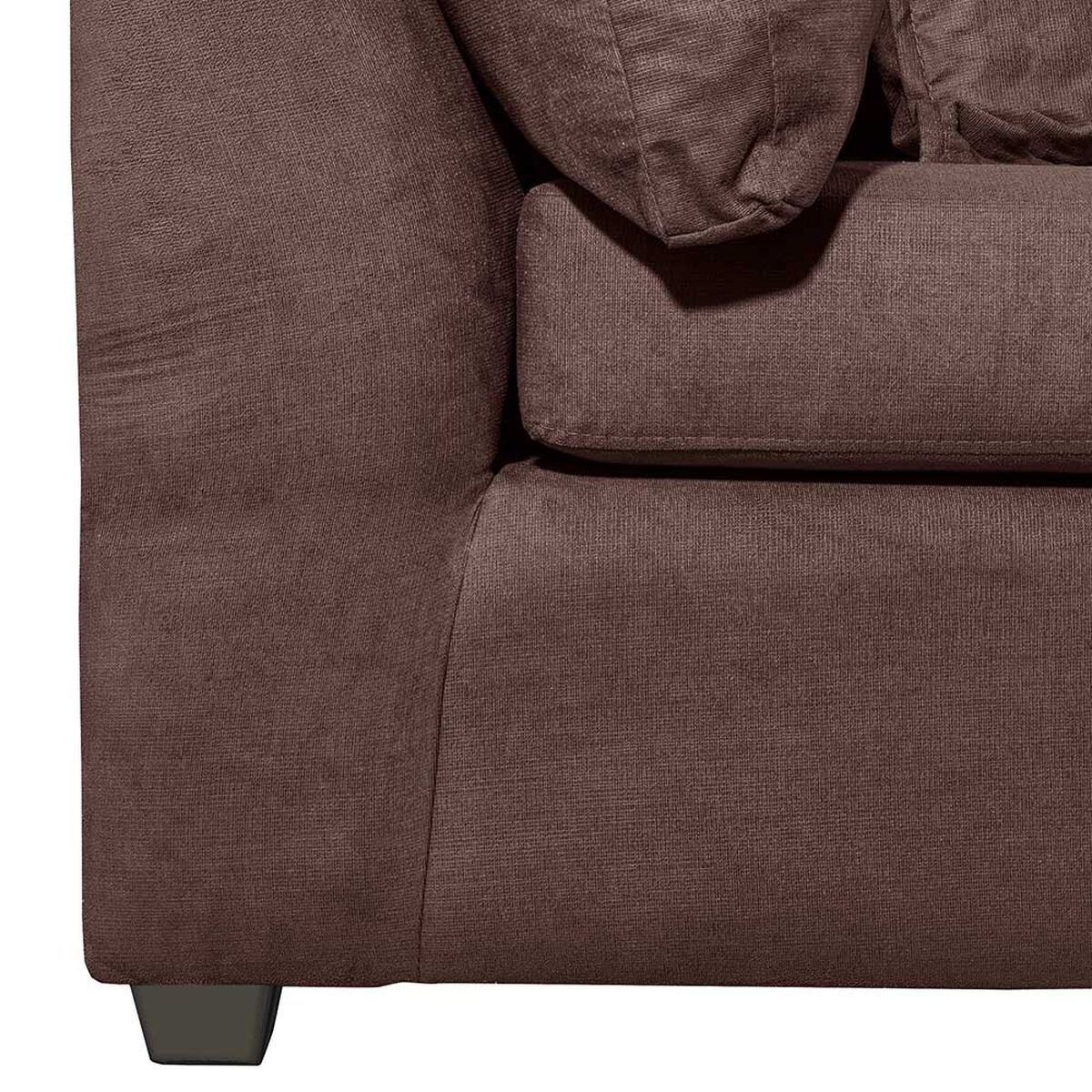 Sof&aacute; Seccional Derecho Innovamuebles Atalanta 4 Cuerpos Chocolate