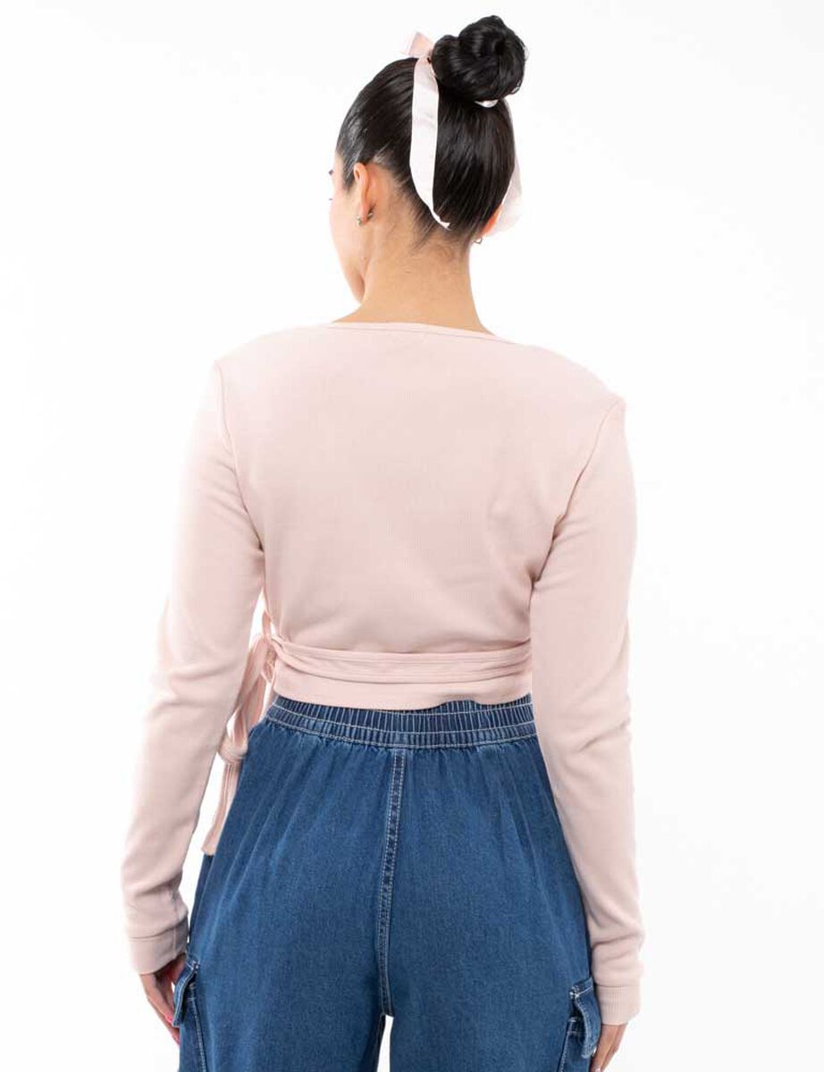 Polera Corta Manga Larga Mujer Icono
