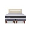 Cama Europea CIC Base Dividida King Ortopedic + Respaldo Dublin Alpino