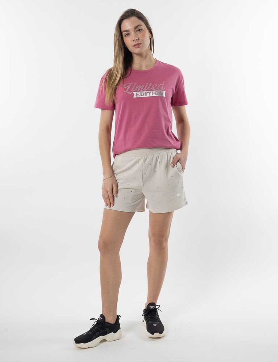Short Deportivo Brillos Mujer Black County