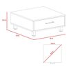 Combo Bar Esquinero + Rack Extensible TV40 + Mesa de Centro TuHome Beijing Rovere
