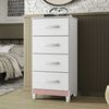 Cómoda Vekkahome Mobi 4 Cajones Blanco