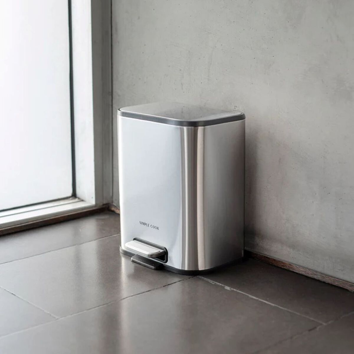 Basurero Mate con Pedal Simple Cook 5 L