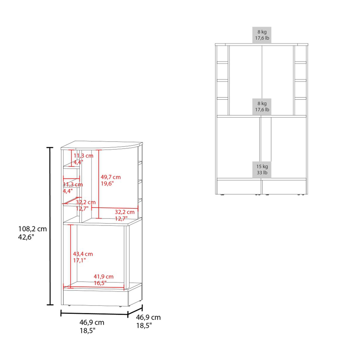 Bar Tuhome Jakes 2 Puertas  Caj&oacute;n Wengue