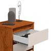 Velador Casanova Wood 3 Cajones Brown