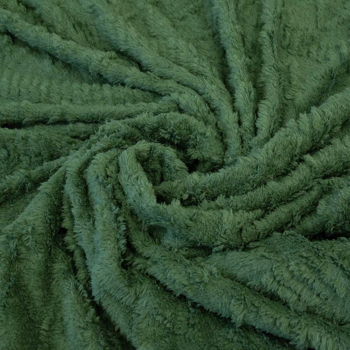 Frazada Doral 1,5 Plazas Chiporro Jacquard Liso Verde Olivo