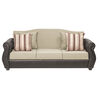 Juego de Living Innovamuebles Azucena Sofá 3 Cuerpos + Dos Sillones 1 Cuerpo Beige 