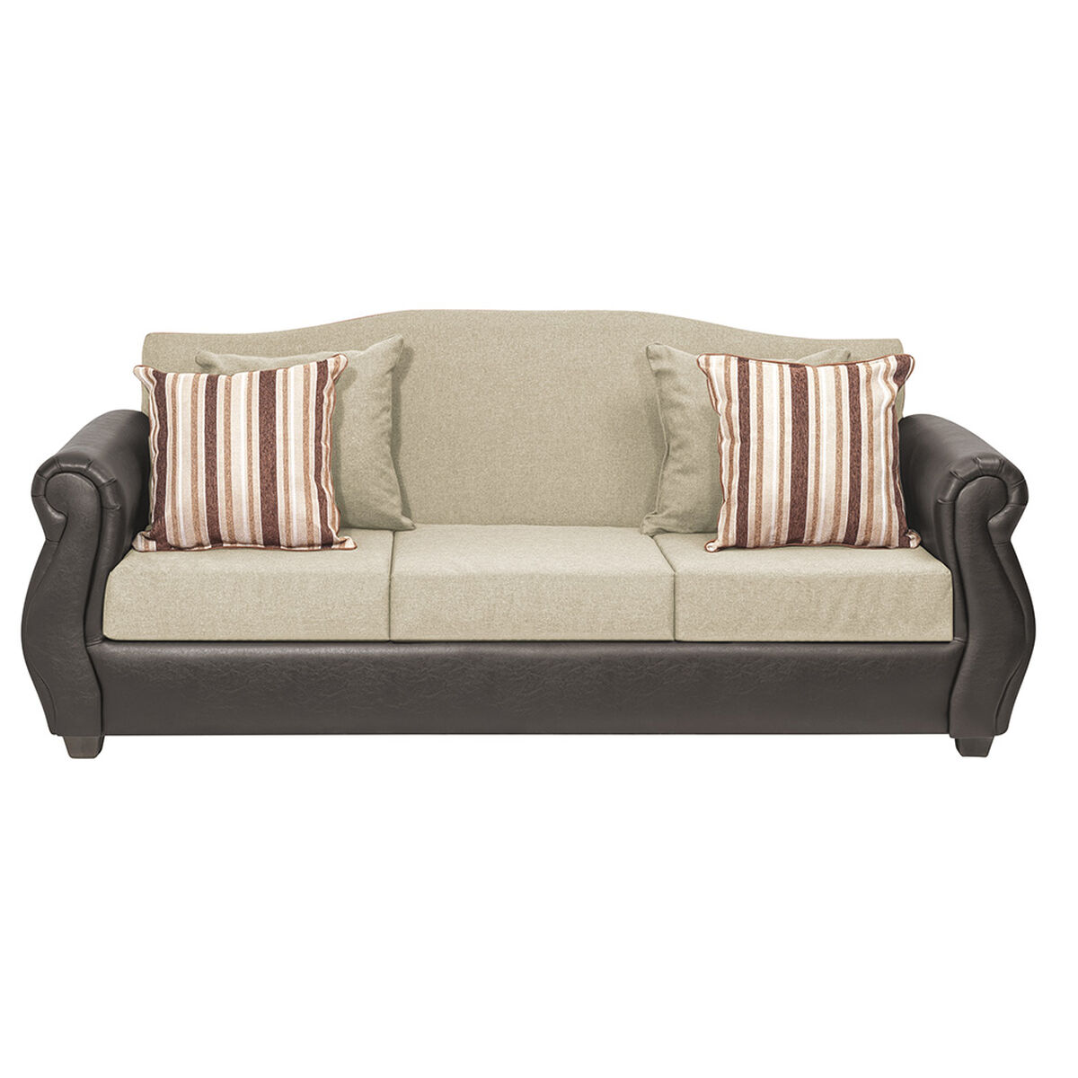 Juego de Living Innovamuebles Azucena Sofá 3 Cuerpos + Dos Sillones 1 Cuerpo Beige 