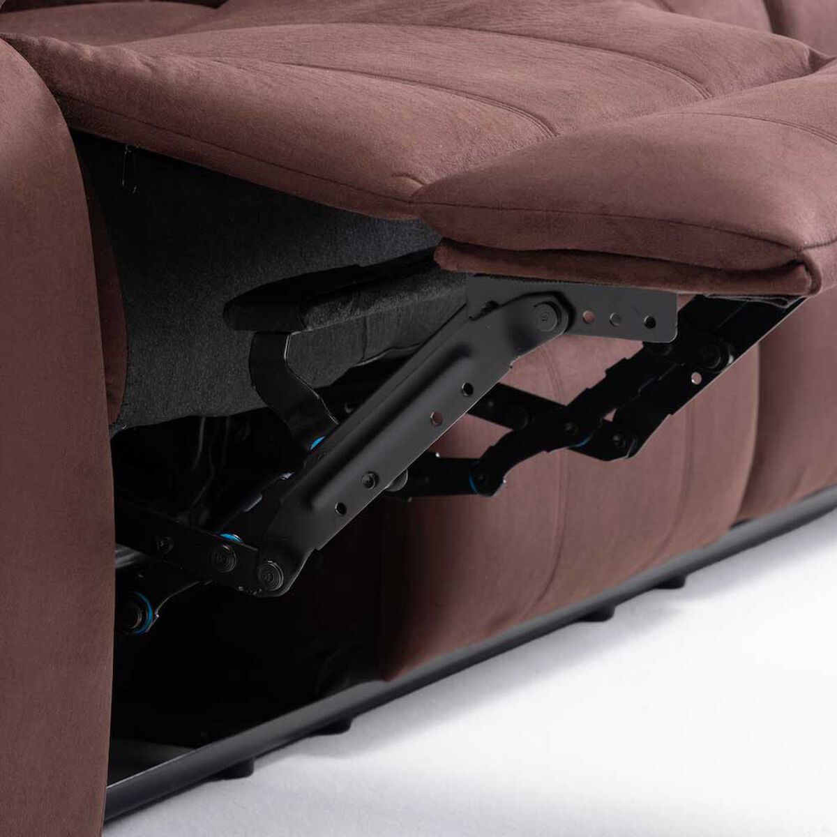 Sof&aacute; Reclinable Daniels Tradicional Norman 3 Cuerpos Caf&eacute; Oscuro